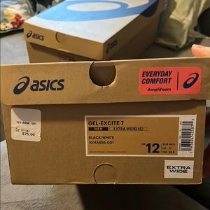 Asics Gel-Excite 7 Men's Athletic Shoes - Black/White